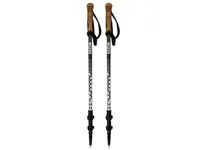 KOOR Wanderstock Aluminium Rivoola Kork Schwarz/Weiss - Höhenverstellbar: Ja - Länge: 140 cm - Gewicht: 583 g - Ausziehbar: Ja - Paarweise: Ja - Farbe: Weiss - Schwarz