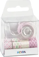 Heyda Washi Tape Pastell Mini Rosa - Detailfarbe: Rosa - Länge: 3 m - Set: Ja - Breite: 12 mm