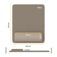 Fellowes Mauspad-Handgelenkauflage Breyta sand