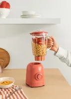 Create Standmixer Matte Terracotta - Motorleistung: 800 W - Funktionen: Hacken - Ice Crushen - Impulsfunktion - Pürieren - Smoothies - Fassungsvermögen Saftbehälter: 1.5 l - Detailfarbe: Terracotta