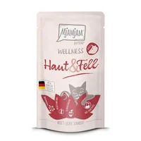 Mjamjam Nassfutter Wellness Haut & Fell Rind, 125 g - Tierbedürfnis: Haut & Fell - Geschmacksrichtung: Rind - Zertifikate: Keine Zertifizierung - Fleischsorte: Rind - Futtereigenschaft: Getreidefrei - Ohne künstliche Zusätze - Single Protein - Glutenfrei 