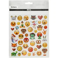 Creativ Company Motivsticker Emoji 1 Blatt - Motiv: Emoji