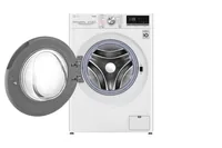 LG Waschtrockner V7WD107H2E 10.5 kg / 7 kg - Einsatzort: Einfamilienhaus - Energieeffizienzklasse EnEV 2020: E - Beladung: Frontloader - Eingangsspannung: 220-240 V - Detailfarbe: Weiss - Türanschlag: Links
