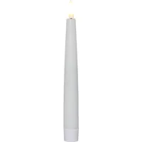 Star Trading LED-Stabkerzen Set Dinner Flamme Ø 2.1 x 20 cm, Weiss, 4 Stk - Betriebsart: Batteriebetrieb - Fernbedienung: Ja - Aussenanwendung: Nein - Höhe: 20 cm - Timerfunktion: Ja - Set: Ja