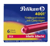 PELIKAN Tinte 4001 TP/6 301192 brillantrot 6 Stück