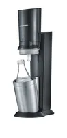 Sodastream Wassersprudler Crystal CQC Schwarz - Breite: 29 cm - Höhe: 45 cm - Tiefe: 20 cm - Detailfarbe: Schwarz - Passender Zylinder: 60 l - Im Lieferumfang enthaltene Flaschen: 1
