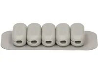 Max Hauri Kabelhalter Magnetic Stop, Grau - Ausstattung Kabelmanagement: Magnetisch - Produkttyp: Magnet-Kabelhalter - Verpackungseinheit: 5 Stück - Material: Kunststoff - Metall - Detailfarbe: Grau