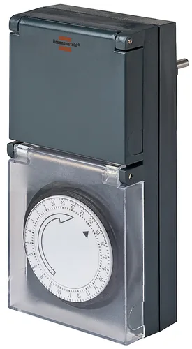 Brennenstuhl Mechanische Zeitschaltuhr MZ 44 DE IP44, schwarz