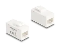 DELOCK Keystone Modul RJ45 BURJ45 BU Cat.6A UTP weiß