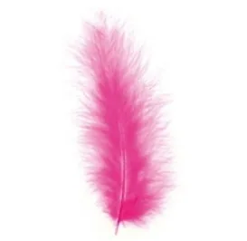 Glorex Federn Marabu Pink - Packungsgrösse: 15 Stück - Detailfarbe: Pink