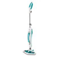 Polti Vaporetto SV450_Double Dampfmopp 0,3 l 1500 W Türkis, Weiß