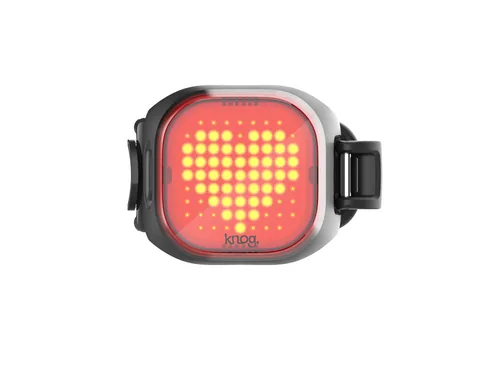 knog. Velolampe Blinder Mini Love Rücklicht, Schwarz - Betriebsart: Akkubetrieb - Lichtfarbe: Rot - Montageart: Gummizug - Leuchten Kategorie: Rücklicht - Leuchtmittel: LED - Lichtstärke: 35 lm