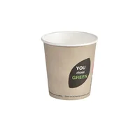 Duni Einweg-Kaffeebecher Thank You 120 ml, 45 Stück, Beige - Produkttyp: Einweg-Kaffeebecher - Materialtyp: Papier - Material: Karton - Detailfarbe: Beige