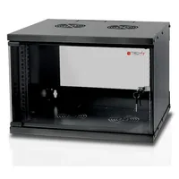 Techly Wall Rack Cabinet 19 6U D320 Black Assembled I-CASE EL-1006B32