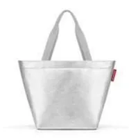 Reisenthel Tasche Shopper M Silver Crackle - Breite: 51 cm - Detailfarbe: Silber - Material: Polyester - Höhe: 30.5 cm - Länge: 26 cm