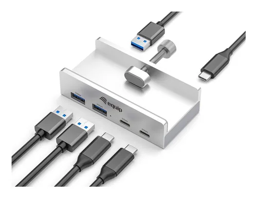 Equip 4-Port-Klemm USB-A3.2-Hub->2xUSB-C2xUSB-A 5Gbps