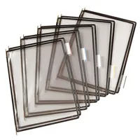 Tarifold Dokumentenhalter Sichttaschen T-Display Schwarz 10 Stück - Typ: Dokumentenhalter - Medienformat: A4 - Detailfarbe: Schwarz