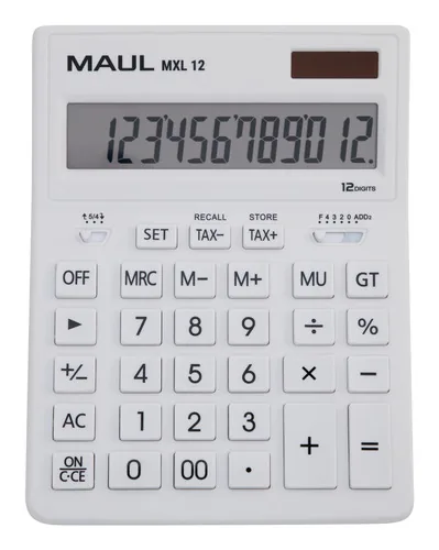 MAUL 7267002 Taschenrechner Desktop Einfacher Taschenrechner Weiß