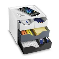 CEP Schubladenbox MyCube Mineral 1032112611 4 Schubl. weiss/grau/schwarz