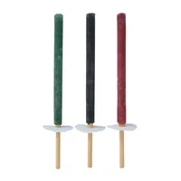 Esschert Design Wachstuchfackel, 3er Set - Eigenschaften: Keine Eigenschaft - Höhe: 50.5 cm - Durchmesser: 3 cm - Verpackungseinheit: 3 Stück - Set: Ja - Detailfarbe: Mehrfarbig