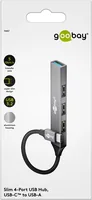 Goobay 74457 interface hub USB 3.2 Gen 1 (3.1 Gen 1) Type-C 5000 Mbit/s Light grey