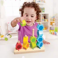 Hape Zähl- und Steckspiel - Altersempfehlung ab: 12 Monaten - Eigenschaften: Keine Eigenschaft - Material: Holz - Detailfarbe: Mehrfarbig