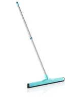 Leifheit Wasserschieber Classic mit Teleskopstiel - Wischbreite: 45 cm - Teleskopstiel: Ja - Detailfarbe: Türkis - Material: Stahl - Kunststoff