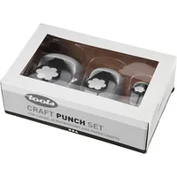 Creativ Company Motivstanzer Blumen 3 Stück - Durchmesser: 7.5 cm - 4.9 cm - 2.5 cm - Motiv: Blume