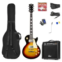 MAX Music GigKitSB Electric guitar Classical 6 strings Black, Brown