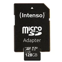 INTENSO Micro SDXC Card PRO 128GB 3433491 with adapter, UHS-I