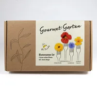 Naturkraftwerke Set "Gourmet Blumen" Flower seeds Annual / Perennial Cornflower, Marigold, Nasturtium