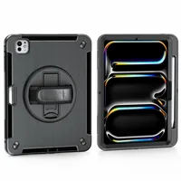 4smarts Tablet Back Cover Rugged Case Grip iPad Pro 11 (M4, 2024) - Kompatible Hersteller: Apple - Bildschirmdiagonale: 11  - Tablet Kompatibilität: iPad Pro 11 (M4/2024) - Material: Polycarbonat (PC) - Thermoplastisches Polyurethan (TPU) - Gummi - Eigens