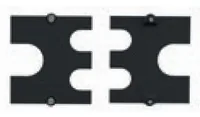 Bachmann 2x 9 mm, 1x 14 mm Kabeldurchführung - Detailfarbe: Schwarz - Typ: Kabelhalter