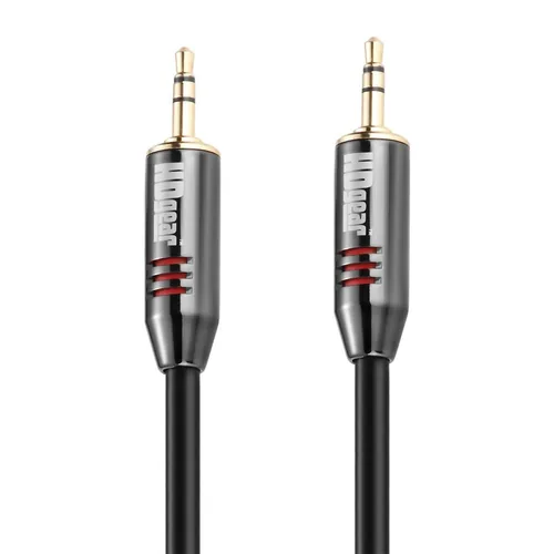 HDGear Audio-Kabel Premium 3.5 mm Klinke - 3.5 mm Klinke 1 m - Kabeltyp: Anschlusskabel - Audioanschluss Seite A: 3.5 mm Klinke - Audiokanäle: Stereo - Audioanschluss Seite B: 3.5 mm Klinke - Detailfarbe: Schwarz - Länge: 1 m
