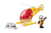 BRIO Feuerwehr Hubschrauber - Kategorie: Fahrzeuge & Anhänger - Altersempfehlung ab: 3 Jahren - Material: Kunststoff - Holz - Eigenschaften: Keine Eigenschaft - Zertifikate: FSC