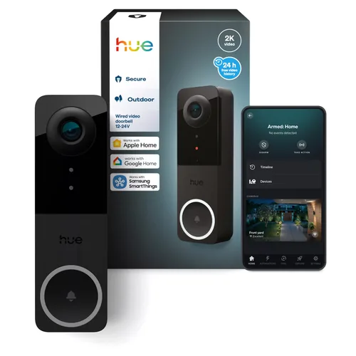 Philips 8720169342200 Kit de sonnette de porte Noir