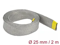 Delock Kabelschlauch zur EMV Abschirmung 2 m x 25 mm Grau - Detailfarbe: Grau - Breite: 25 mm - Länge: 2 m - Ausstattung Kabelmanagement: Elastisch - Produkttyp: EMV Abschirmung - Verpackungseinheit: 1 Stück