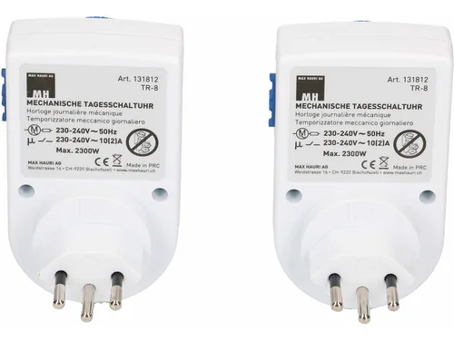 Max Hauri AG 131845 electrical timer Blau, Weiß Täglicher Timer