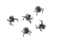 Partydeco Kleinteile Plastikspinnen Schwarz - Verpackungseinheit: 10 Stück - Detailfarbe: Schwarz - Dekotyp: Streudeko