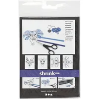 Creativ Company Schrumpffolie 10.5 x 14.5 cm Tiere, 4 Stück - Geeignet für Drucker: Nein - Detailfarbe: Transparent - Aussenanwendung: Ja - Selbstklebend: Nein - Folien Effekt: Schrumpft im Backofen - Folientyp: Schrumpffolie