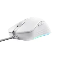 Trust Gaming-Maus GXT924W YBAR+ Weiss - Maus Features: Umschaltbare DPI-Auflösung - Beleuchtung - Scrollrad - Bedienungsseite: Rechtshänder - Detailfarbe: Weiss - Gewicht: 137 g - Verbindungsart: Verkabelt - Schnittstelle: USB-A