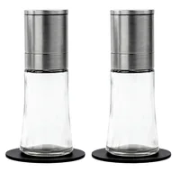 Silwy Magnet-Gewürzmühlen 2er-Set - Produkttyp: Salz- und Pfefferstreuer - Material: Glas - Kunststoff - Edelstahl - Biologisch abbaubar: Nein - Zertifikate: Keine Zertifizierung - Set: Ja - Zusammenklappbar: Nein
