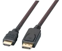 EFB DisplayPortHDMI Kabel FullHD A-A St-St, 2m, schwarz