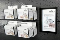 DURABLE Präsentationsrahmen Duraframe Magnetic A5 5 Stück Silber - Papierformat: A5 - Detailfarbe: Silber