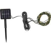 Star Trading Lichterkette Solar Dew Drop Micro, 100 LEDs, 740 cm, Grün - Produkttyp: Lichterkette - Betriebsart: Solarbetrieb - Set-Typ: Starterset - Fernbedienung: Nein - Smart Home: Nicht kompatibel - Lichtfarbe: Warmweiss (WW)