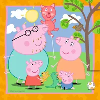 Ravensburger Puzzle Peppas Familie und Freunde 3 x 49 Teile - Motiv: Film / Comic - Altersempfehlung ab: 5 Jahren - Tiefe: 3.7 cm - Breite: 27.5 cm - Effekte: Grosse Puzzleteile - Nachhaltigkeit: FSC®