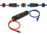DELOCK Kabelverbinder RJ45 Bu -> Bu, Cat.7 staub- u. wasserd