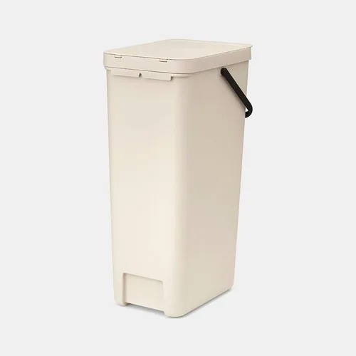 Brabantia Recyclingbehälter Sort & Go 40 l, Beige - Anzahl Behälter: 1 - Fassungsvermögen: 40 l