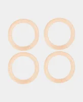 lalana Holzring Hölzerner Ring 5.5 cm, 4 Stück - Material: Holz - Produkttyp: Holzring