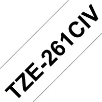Schriftbandkassette Brother TZe-261CIV 36mmx8m weißschwarz
